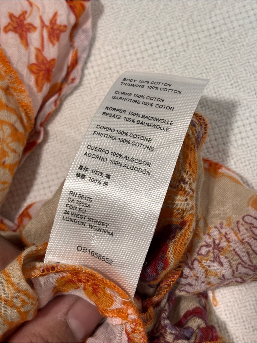 ⚪️Free People Orange Floral Tie-Front Romper - Picture 12 of 15